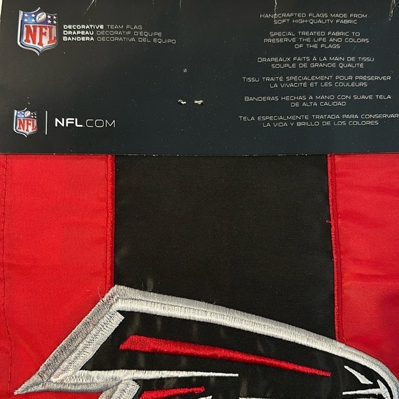 NWT Team Sports America NFL Atlanta Falcons Embroidered Logo Applique House Flag - Picture 6 of 7